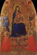 Ambrogio Lorenzetti Madonna and Child Enthroned with Angels and Saints Sweden oil painting artist
